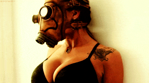 Gas masks and happiness holes