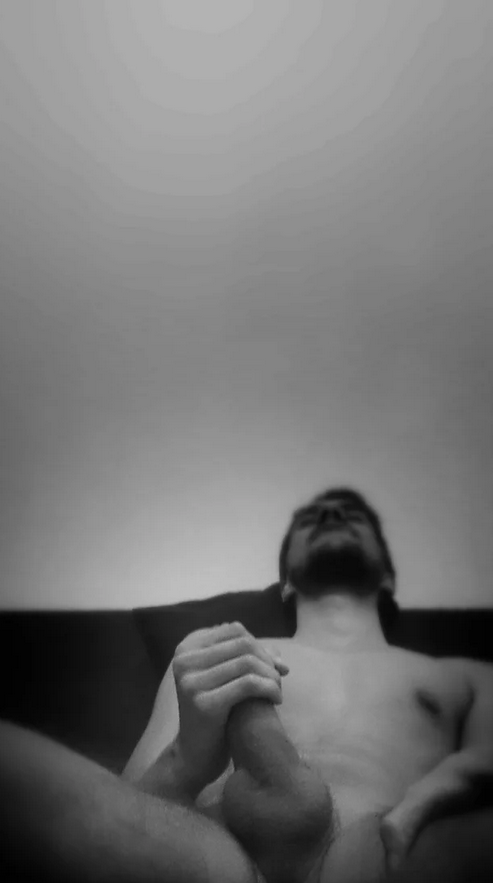 The man satisfies himself