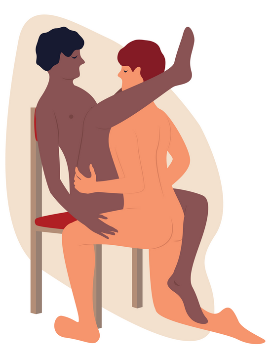 Секс сидя: 8 идеальных поз для секса на стуле