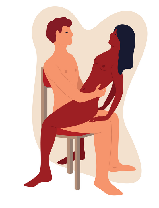 Секс сидя: 8 идеальных поз для секса на стуле